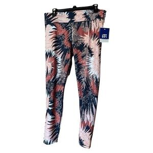 JoyLab Women’s 7/8 Leggings NWT Mid Rise Key Pocket Aztec Abstract Print Size XL